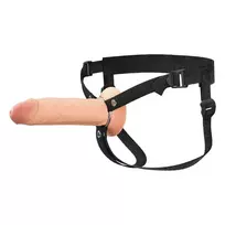 Pipedream 8 Inch Silicone Hollow Strap-on tuščiaviduris strap-on dildo
