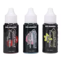 Doc Johnson GoodHead Tingle Drops, 3 vnt. rinkinys oraliniam seksui