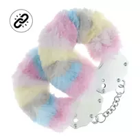 Ouch! Heavy-duty Fluffy Handcuffs Multicolor 2 antrankiai