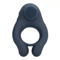 Loveline Vibrating Cockring with Clitoris Stimulation vibruojantis penio žiedas