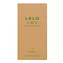 LELO HEX Organic Latex, 12 vnt prezervatyvai