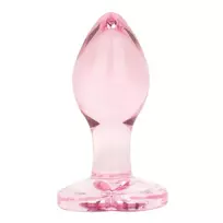 EasyToys Anal Plug Small stiklinis analinis kaištis