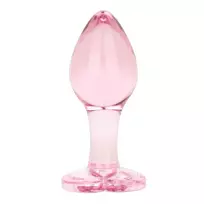 EasyToys Anal Plug Medium stiklinis analinis kaištis