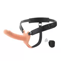 Hidden Desire Inferno 16 cm vibruojantis strap-on dildo