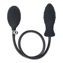 Levelz Ribbed Inflatable Silicone Anal Plug pripučiamas analinis kaištis