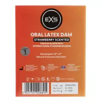 EXS Condoms Strawberry Scented prezervatyvas oraliniam seksui