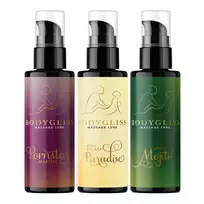 Bodygliss Tropical Temptation, 150 ml masažo lubrikantų rinkinys