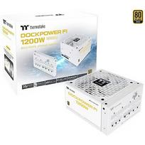 Thermaltake Dockpower FI 1200W Snow (white, 1x 12-pin high power GPU, 5x PCIe, cable management, 1200 watts) PS-DCP-1200FNFAGE-S