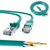 Extralink Cat.6 FTP 2m LAN jungiamasis laidas, varinis tinklo kabelis, vytos poros 1Gbit/s