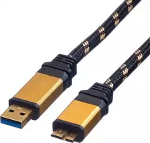 „ROLINE USB 3.2 Gen 1 kabelis A–Micro-B“