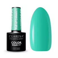 CLARESA_„Soak Off“ UV/LED hibridinis nagų lakas „Full Of Colours“ 6 Green 5 g