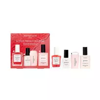 MANUCURIST_ SET Active French Manicure Active™ Glow Raspberry 15ml + Nail Polish 8ml + Mani Stamper + Sunshine Top Coat 15ml