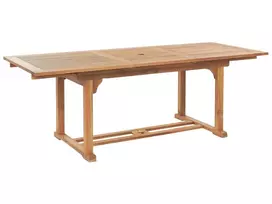 Išskleidžiamas sodo stalas JAVA 160/220 cm 90 cm akacijos mediena šviesiai rudas