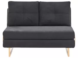 Dvivietė išskleidžiama sofa JERSLEV Juoda