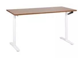 Reguliuojamo aukščio rašomasis stalas DESTINAS rudas/baltas 160 cm 72 cm