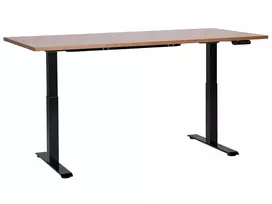 Elektriškai reguliuojamas stalas DESTINES rudas/juodas 180 cm 80 cm