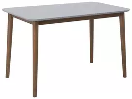Valgomojo stalas MODESTO Pilkas 120 cm 80 cm Medinis