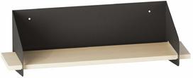 Sieninė lentyna Kalune Design Long Arm, juoda sp., 20 cm x 60 cm x 19 cm