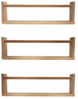 Sieninių lentynų komplektas Kalune Design BLTYZ-AKTV040, ąžuolo sp., 15 cm x 50 cm x 8 cm