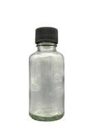 Butelis Hermia 335RTN1159, 45 mm, 0.1 l, skaidri sp./juoda sp., 6 vnt.
