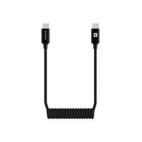 Evelatus AutoSpring Coiled Cable USB C to USB C connector 1.2M Black