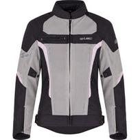 Moteriška vasarinė motociklininko striukė W-TEC Mirelia - Black-Grey-Fluo