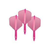 Smiginio strėlyčių sparneliai Target K-Flex Neon No.6 Short, 3 vnt. - Fluo Pink