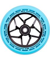 Paspirtuko ratukai LMT L, 115 mm, su ABEC-9 guoliais - Juoda, mėlyna
