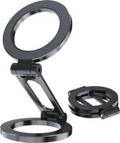 FoneKit Foldable Dual MagSafe Compatible Phone Holder, Black
