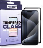 FoneKit Tempered glass, iPhone 15 Pro Max (IP 15 PRO MAX CLEAR)