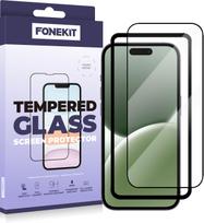 FoneKit Full Cover - Tempered Glass, iPhone 16 Pro (934045)