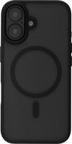 FoneKit MagSafe Soft Touch Case, iPhone 16, black/grey (935887)