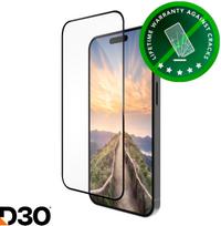 dbramante1928 eco-shield D3O screen protector, Apple iPhone 16 Pro, black edges (ES61CL006196)
