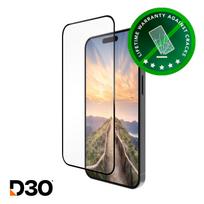 dbramante1928 eco-shield D3O screen protector, Apple iPhone 16 Pro Max, black edges (ES67CL006197)
