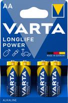 Varta Longlife Power alkaline batteries, 4 AA (LR03) batteries (4906121414)