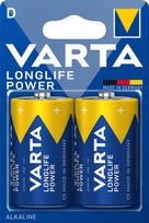 Varta Longlife Power alkaline batteries, 2 D (LR20) size batteries (4920121412)