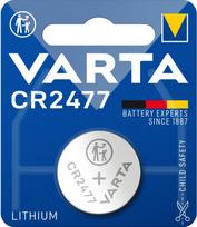 Varta CR2477 -nappiparisto, 3V, 1A (6477101401)CR2477 - button cell battery, 3V, 1A (6477101401)