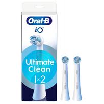 Oral-B iO Ultimate Clean replacement brush heads, white, 2 pack (456869)
