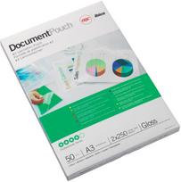 GBC A3 lamination pockets, glossy finish, 75 micron, pack of 25 (3740486)