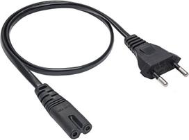 Fuj:tech CEE 7/16 - C7 power cable, black, 3 m (JT007-ST2-Black-3m)