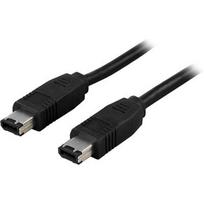 Intos InLine FireWire cable, 6-pin male to 6-pin male, 2 m, black (FW-2)