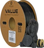 PrimaCreator PrimaValue PLA+ High Speed filament for 3D printer, 1.75 mm, black (30233-12822)