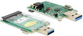 Delock USB 3.0 A (male) to mSATA adapter (62681)