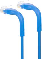 Fuj:tech CAT6A U/UTP network cable, flexible, 0.5m, blue (935317)