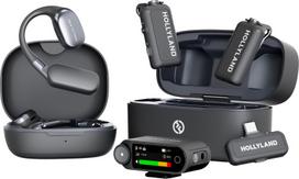 Hollyland LARK MAX 2 Ultimate Combo with OWS earbuds + Camera RX + USB-C RX microphone system (6701 ULTIMATE COMBO)