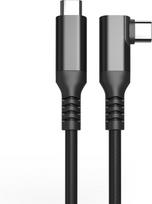 Fuj:tech USB-C 90° to USB-C cable, 3 m, black (913075)