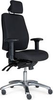 Toplux Pro 40 office chair with headrest and armrests, black (Pro 40 black)