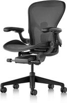 Herman Miller Aeron Remastered armchair, graphite, size C, adjustable back depth (AER1C33DW-0001)
