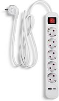 Fuj:tech Fuji:tech 7-outlet extension cord, 1.5 m, white (KY-G305SC1.5M)