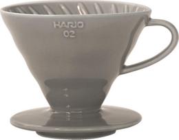Hario V60 Dripper 02 ceramic coffee filter, gray (VDC-02-GR)